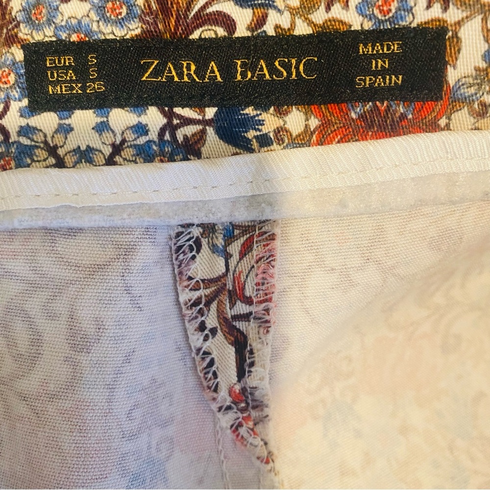 Zara Basic Printed Wallpaper Floral Pattern Dress… - image 6